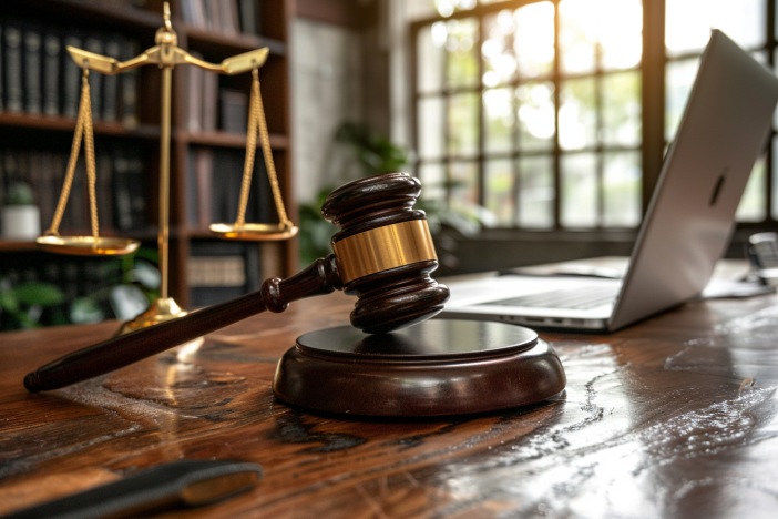 Judge's Minute Order with Gavel on desk