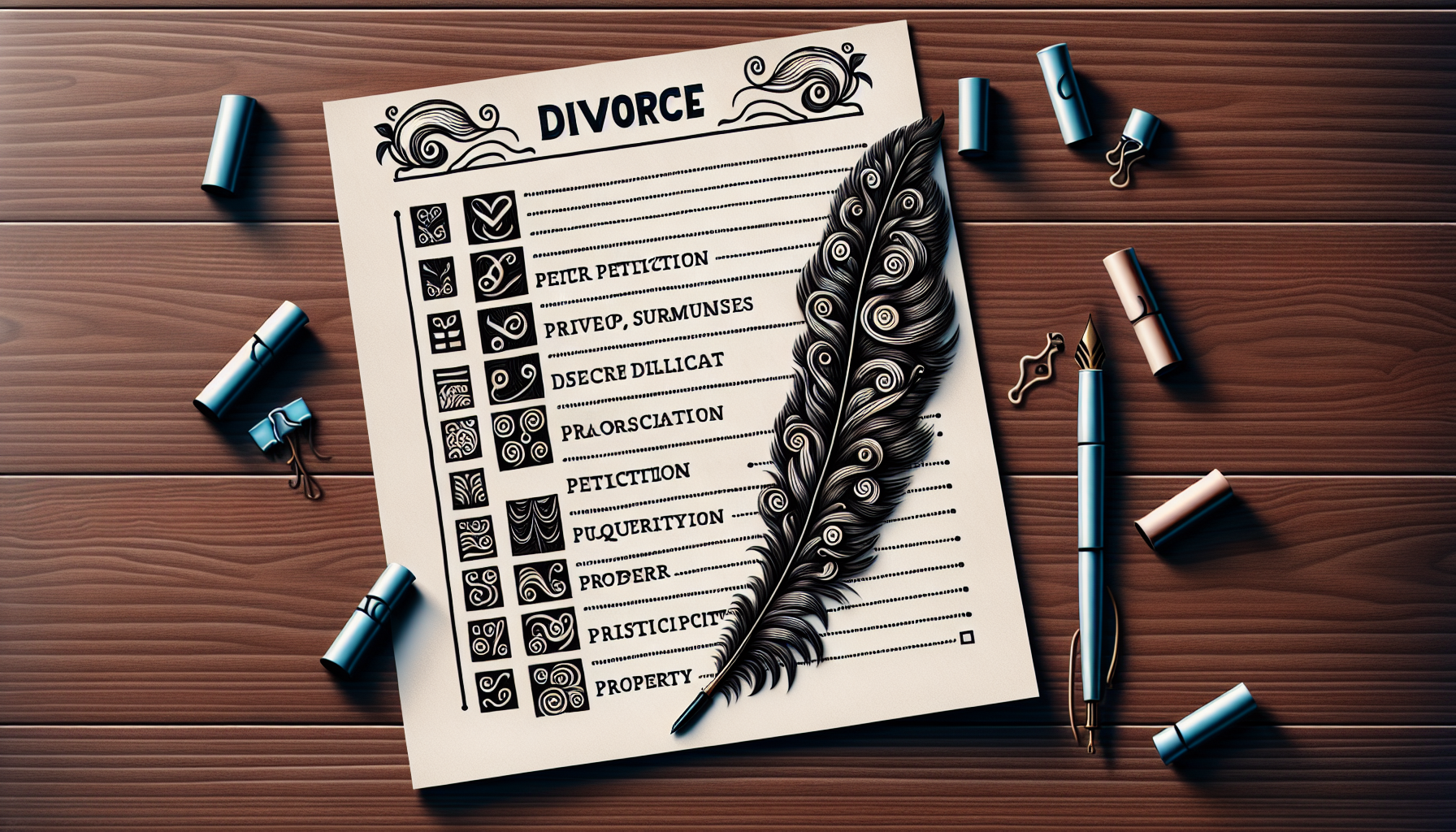 Gathering and Completing Necessary Divorce Forms in California