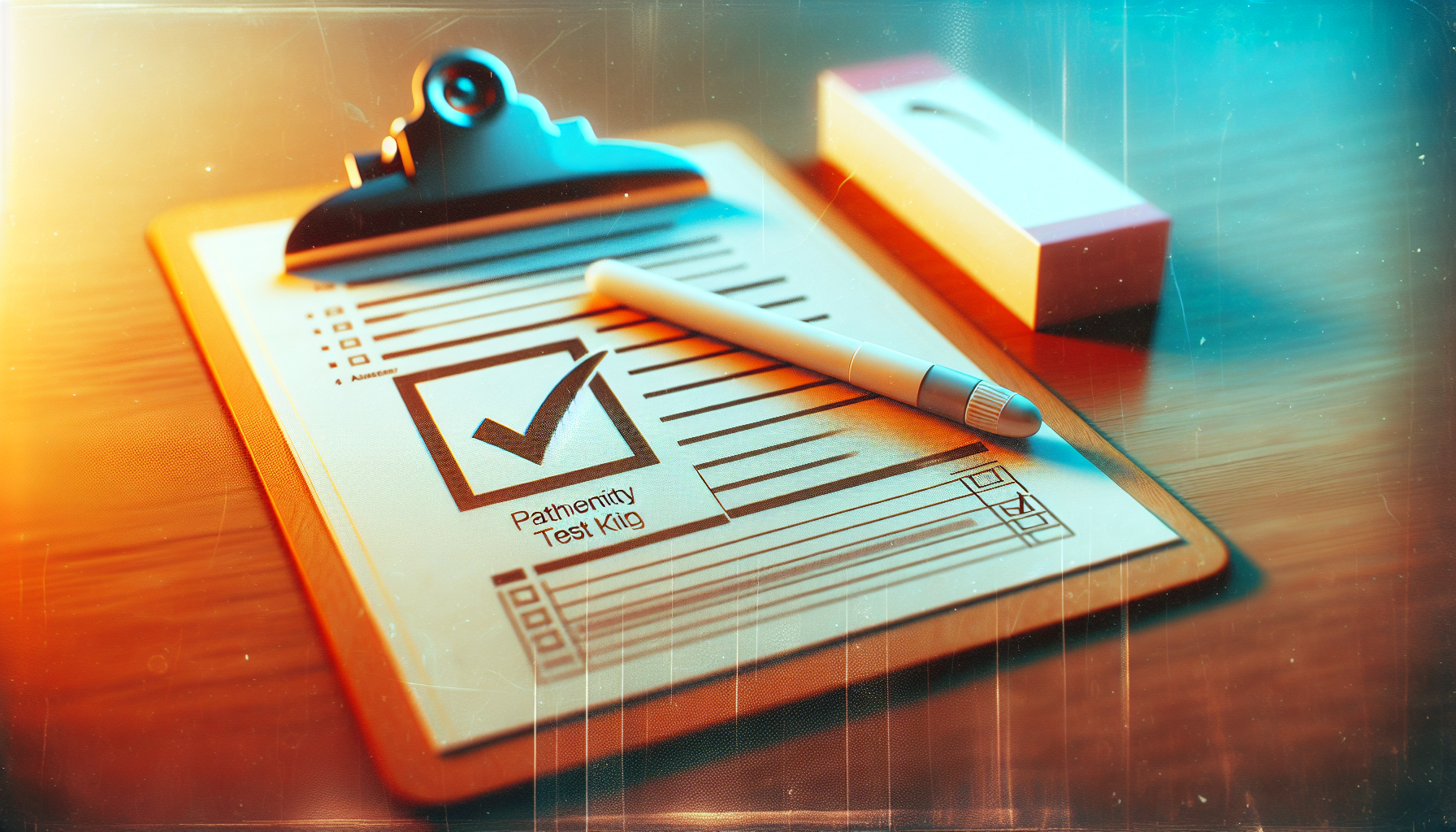 An illustration representing the accuracy and reliability of paternity tests.