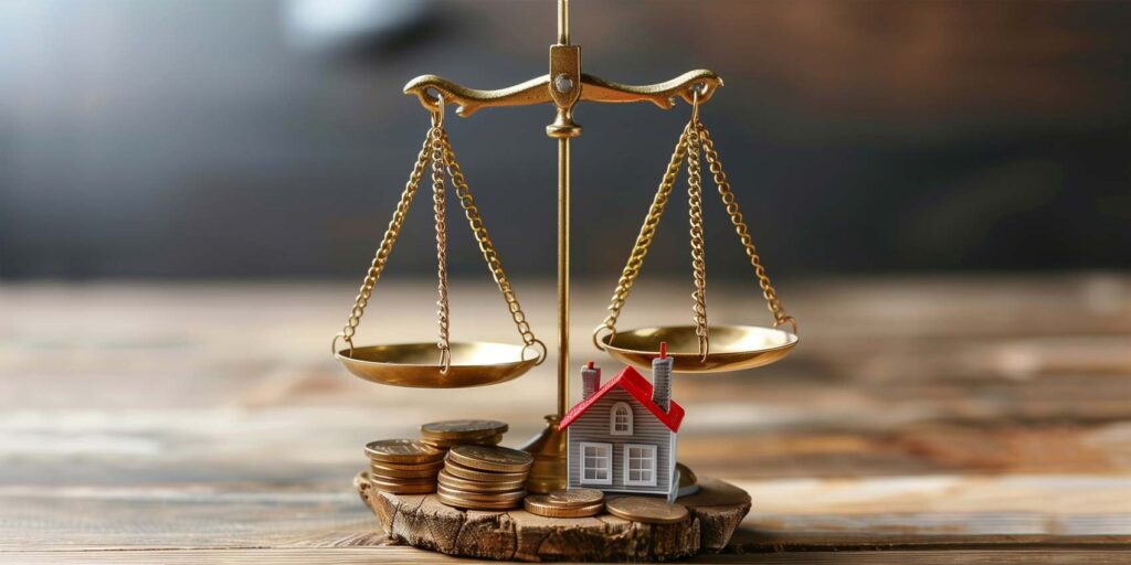 e3274b91-7abb-4bb8-bd7f-94c8af59fce9 An illustration of property division and asset transfers post-divorce.